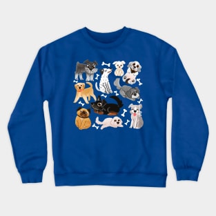 Dogs with bones pattern Crewneck Sweatshirt